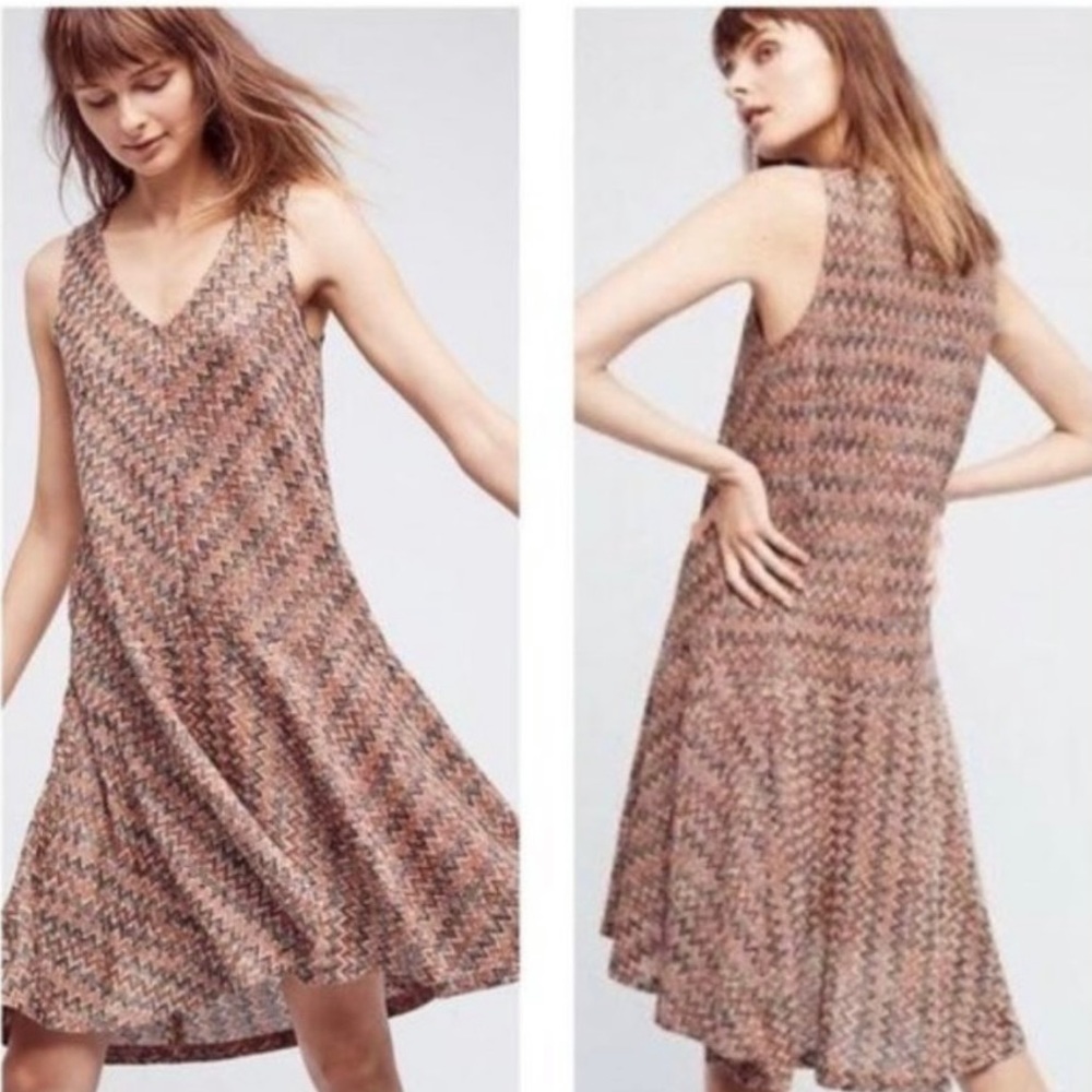 Maeve by Anthropologie Chevron Dress Size Xsmall